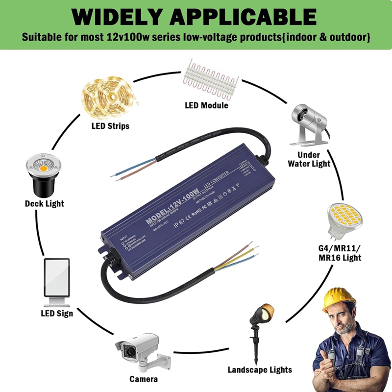 ●12V LED Driver IP67 Waterproo - Power Supply 12V review and price
