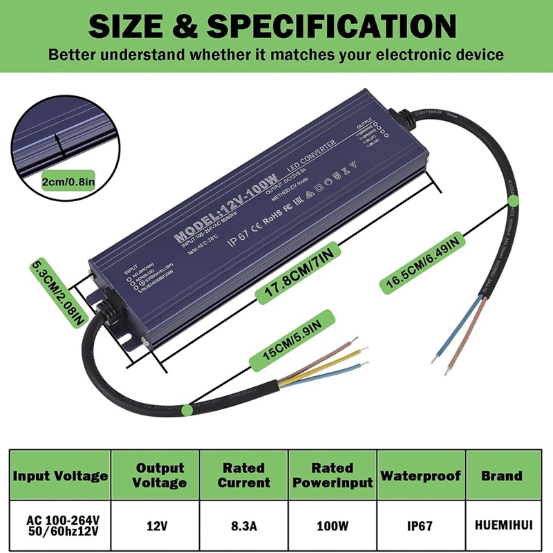 ●12V LED Driver IP67 Waterproo - Power Supply 12V review and price