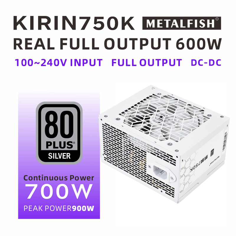 METALFISH KIRIN750K White Chas - Power Supply 750W review and price